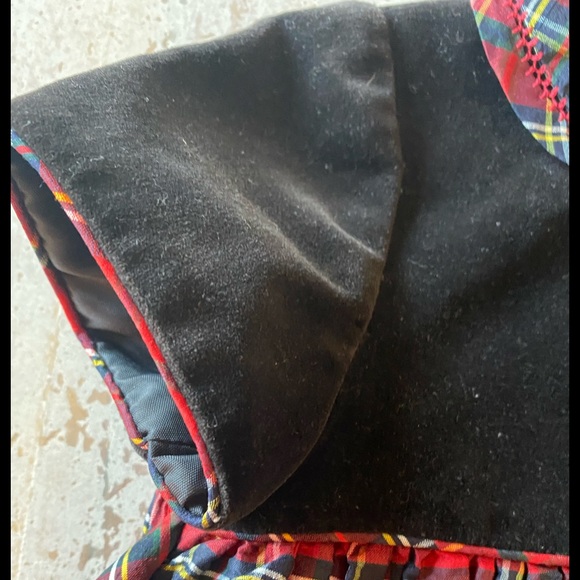 NWOT Luli & Me Velvet and Plaid Dress 24M - Picture 4 of 9